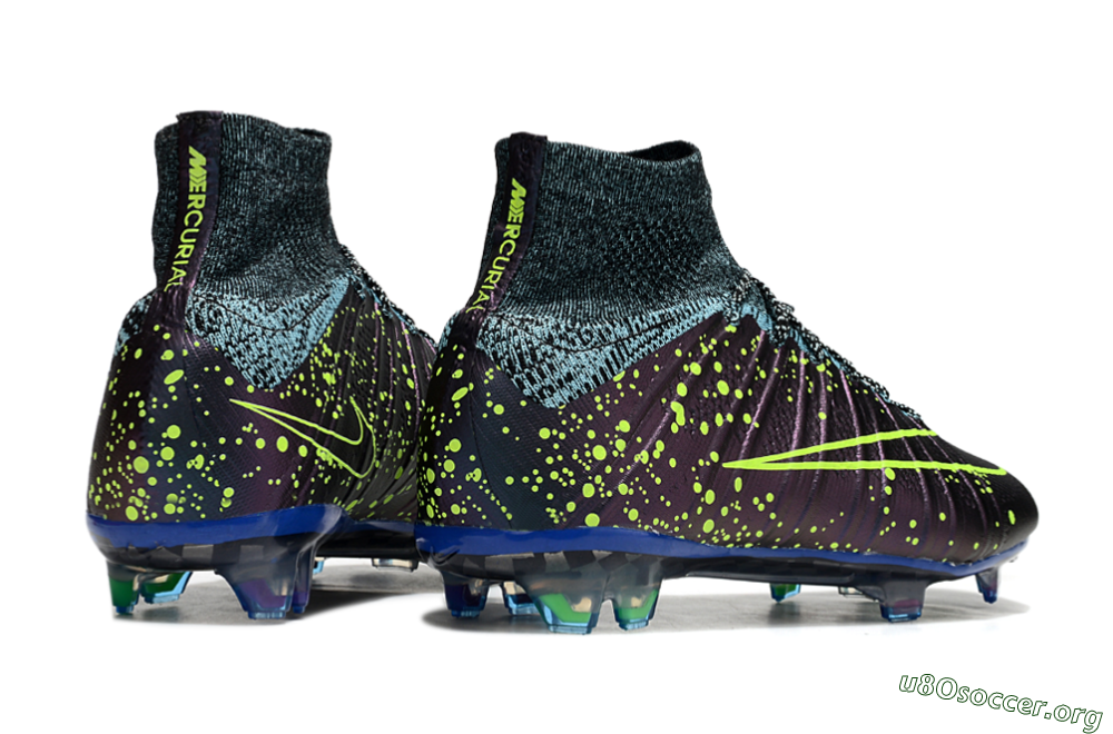 Nike Mercurial Superfly 4 Elite FG Football Boots - Purple/Yellow/Blue 6