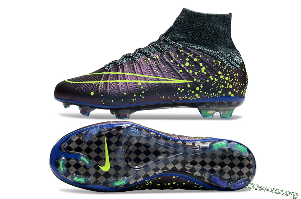 Nike Mercurial Superfly 4 Elite FG Football Boots - Purple/Yellow/Blue 1