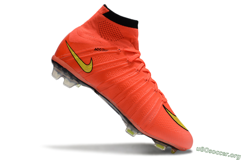 Nike Mercurial Superfly 4 Elite FG Football Boots - Red/Black/Yellow 4