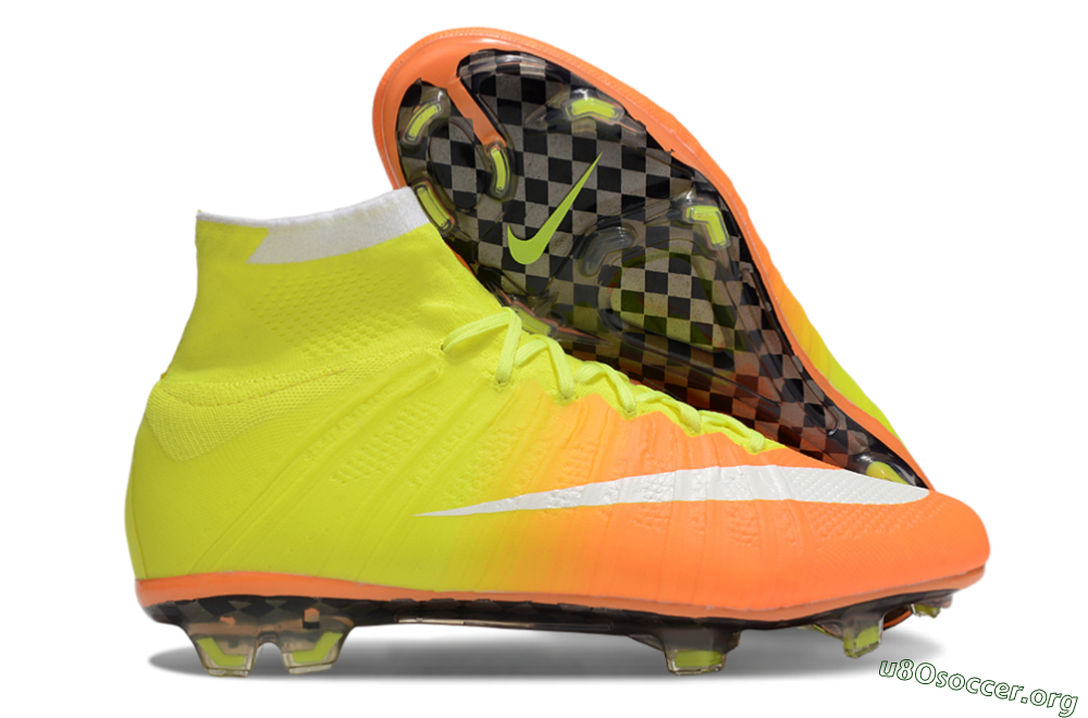 Nike Mercurial Superfly 4 Elite FG Football Boots - Yellow/White/Orange 2