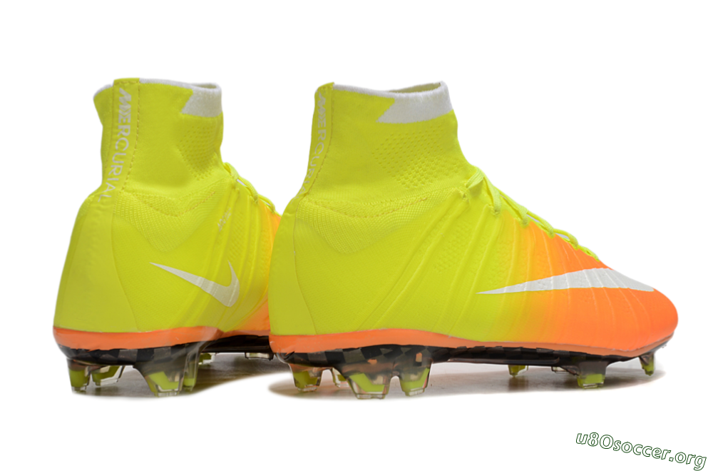 Nike Mercurial Superfly 4 Elite FG Football Boots - Yellow/White/Orange 6