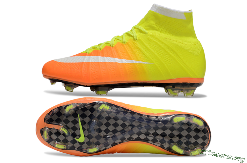 Nike Mercurial Superfly 4 Elite FG Football Boots - Yellow/White/Orange 1