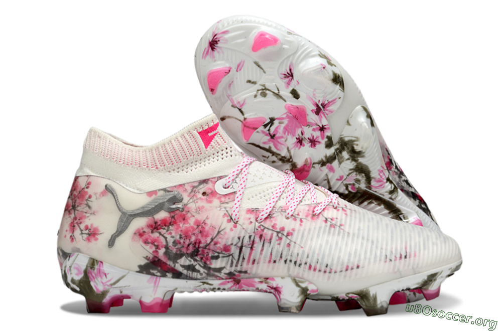 Puma Future 8 Ultimate FG Football Boots - Beige/Pink/Brown 2