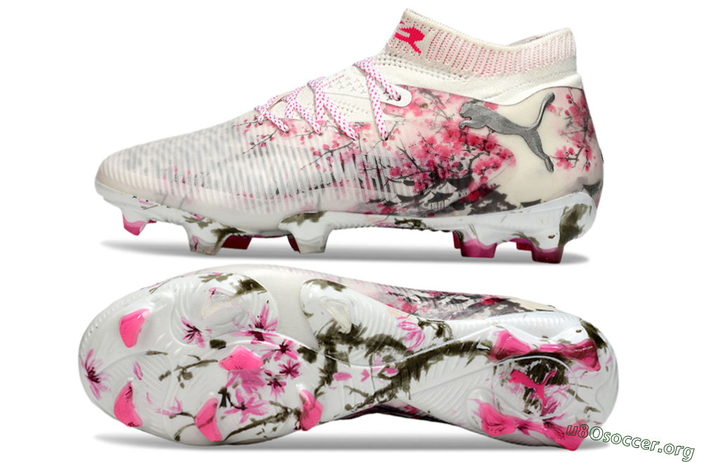 Puma Future 8 Ultimate FG Football Boots - Beige/Pink/Brown 1