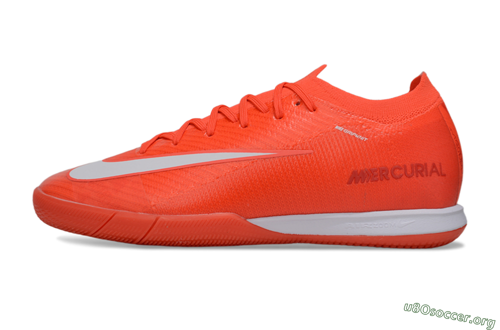 Nike Air Zoom Mercurial Vapor 16 Elite IC Football Shoes - Red/White 3