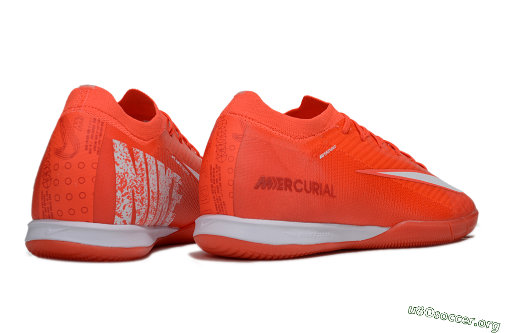 Nike Air Zoom Mercurial Vapor 16 Elite IC Football Shoes - Red/White 6