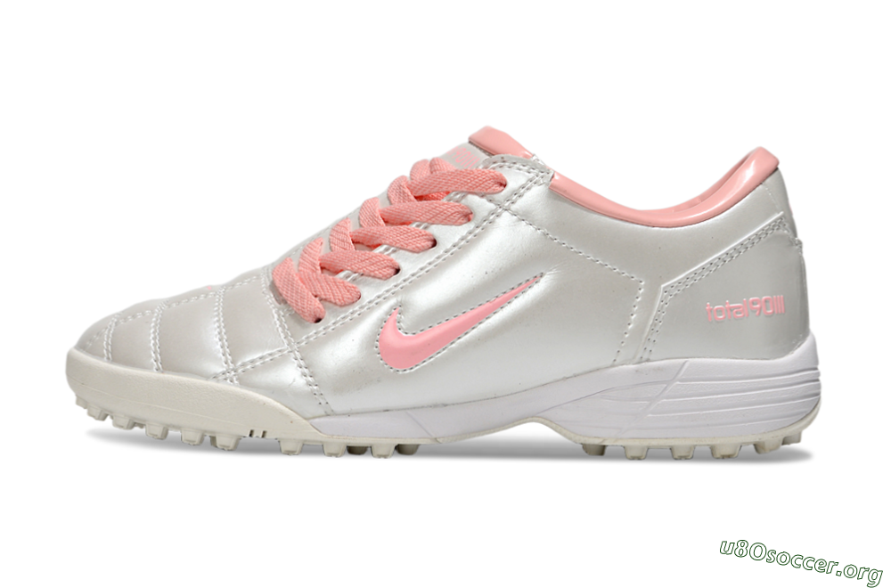 Nike Total 90 III TF Football Shoes - Beige/Pink/White 3
