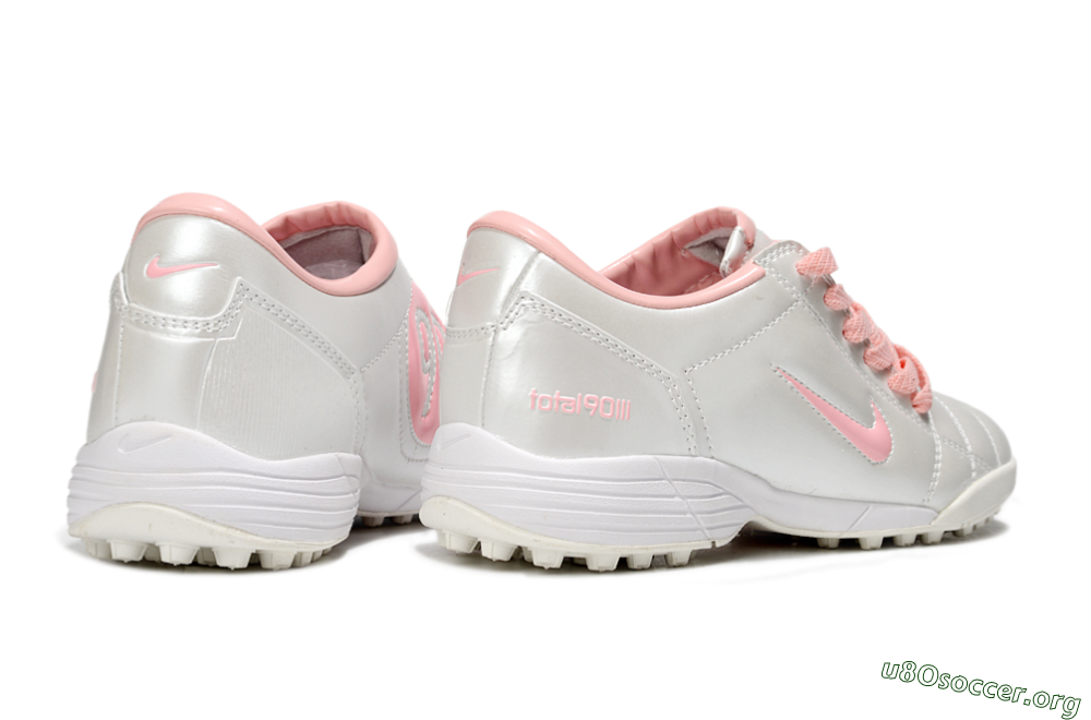 Nike Total 90 III TF Football Shoes - Beige/Pink/White 6