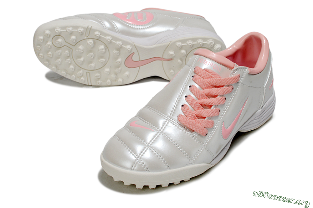 Nike Total 90 III TF Football Shoes - Beige/Pink/White 0