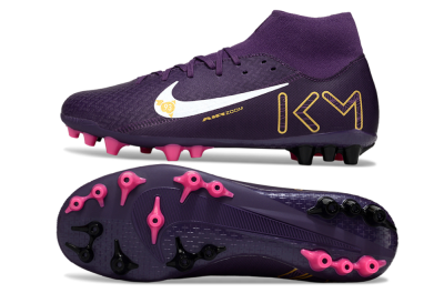 Nike Air Zoom Mercurial Superfly 10 Elite AG Football Boots - Purple/White/Gold