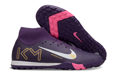 Nike Air Zoom Mercurial Superfly 10 Elite TF Football Shoes - Purple/White/Gold