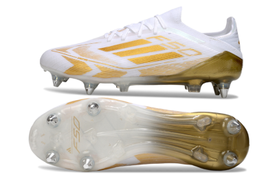 Adidas F50 Elite SG Football Boots - White/Gold