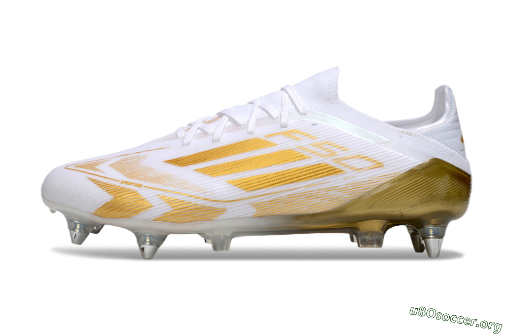 Adidas F50 Elite SG Football Boots - White/Gold 3