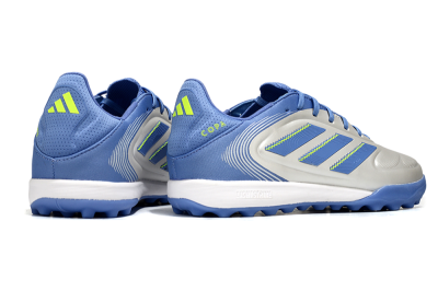 Adidas Copa Pure 3 TF Football Shoes - Silver/Blue/Yellow