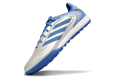 Adidas Copa Pure 3 TF Football Shoes - Silver/Blue/Yellow