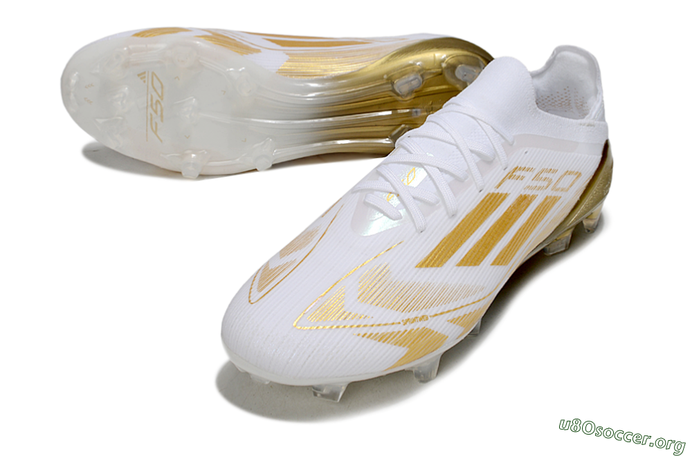 Adidas F50 Elite FG Football Boots - White/Gold 0