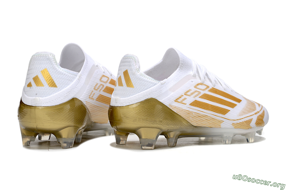 Adidas F50 Elite FG Football Boots - White/Gold 6