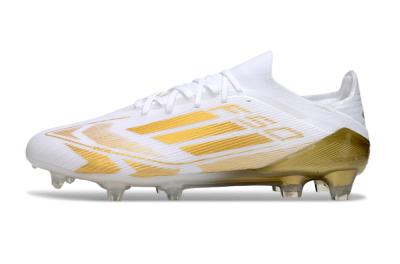 Adidas F50 Elite FG Football Boots - White/Gold