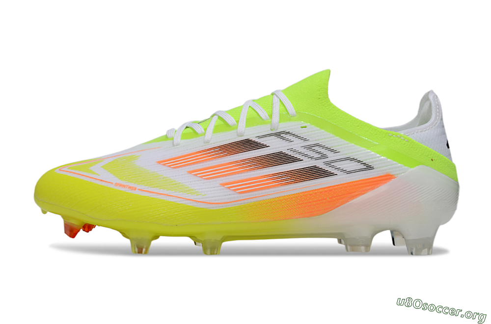 Adidas F50 Elite FG Football Boots - White/Yellow/Orange 3