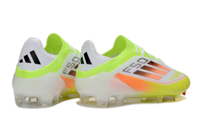 Adidas F50 Elite FG Football Boots - White/Yellow/Orange