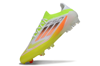 Adidas F50 Elite FG Football Boots - White/Yellow/Orange