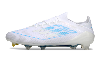 Adidas F50 Elite FG Football Boots - White/Blue