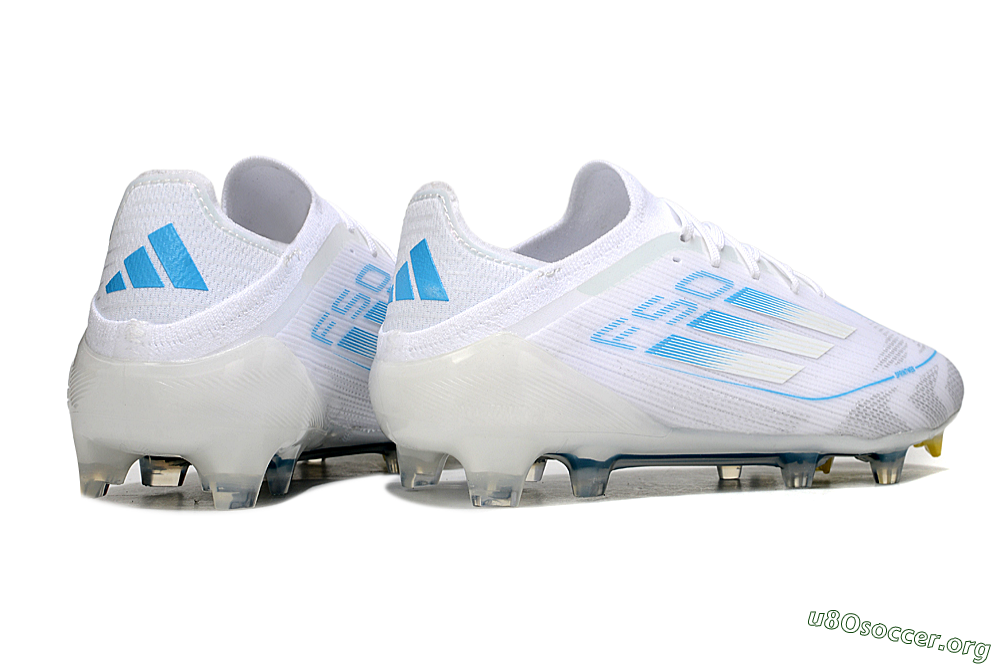 Adidas F50 Elite FG Football Boots - White/Blue 6