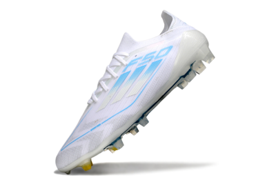 Adidas F50 Elite FG Football Boots - White/Blue