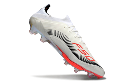 Messi x Adidas F50+ Elite FG Football Boots - Silver/Red/Black