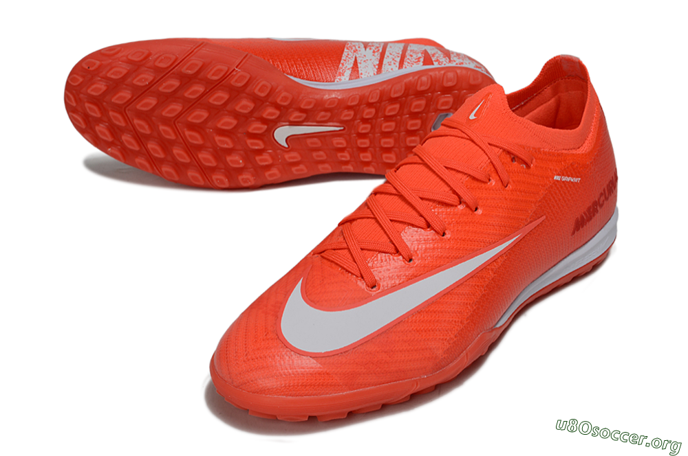 Nike Air Zoom Mercurial Vapor 16 Elite TF Football Shoes - Red/White 0