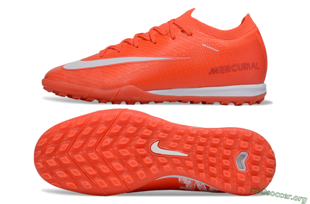 Nike Air Zoom Mercurial Vapor 16 Elite TF Football Shoes - Red/White 1