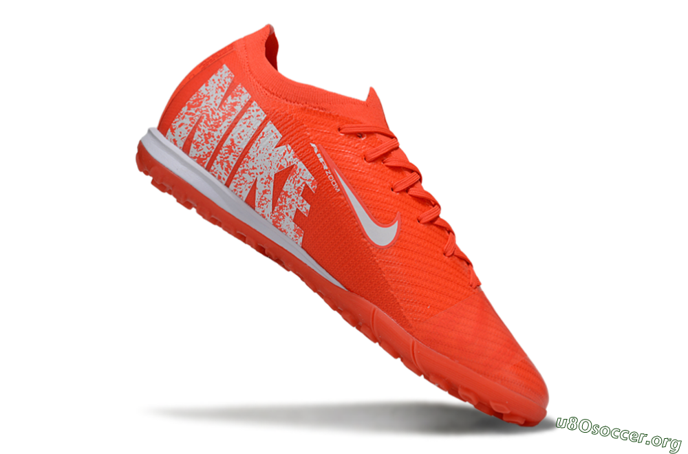 Nike Air Zoom Mercurial Vapor 16 Elite TF Football Shoes - Red/White 4