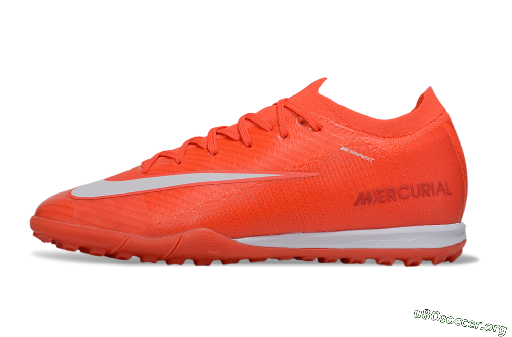 Nike Air Zoom Mercurial Vapor 16 Elite TF Football Shoes - Red/White 3