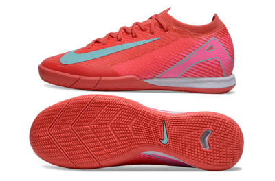 Nike Air Zoom Mercurial Vapor 16 Elite IC Football Shoes - Red/Jade/White