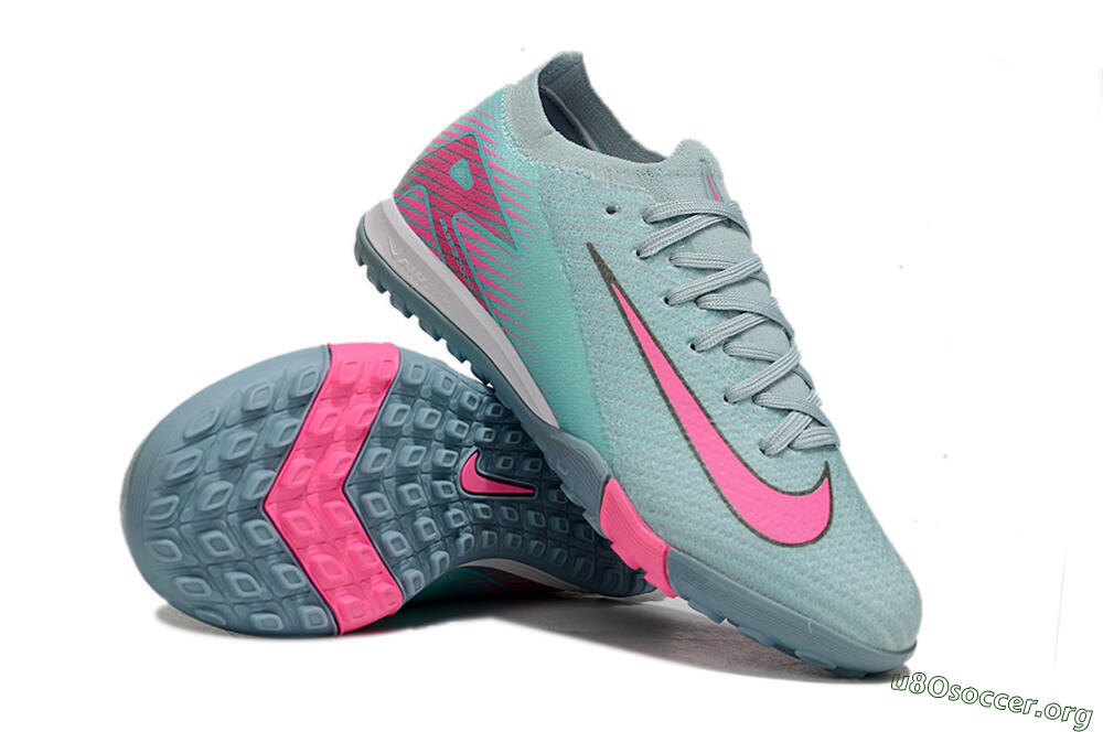 Nike Air Zoom Mercurial Vapor 16 Elite TF Football Shoes - Jade/Pink/White 1