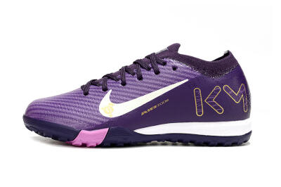Nike Air Zoom Mercurial Vapor 16 Elite TF Football Shoes - Purple/White/Gold