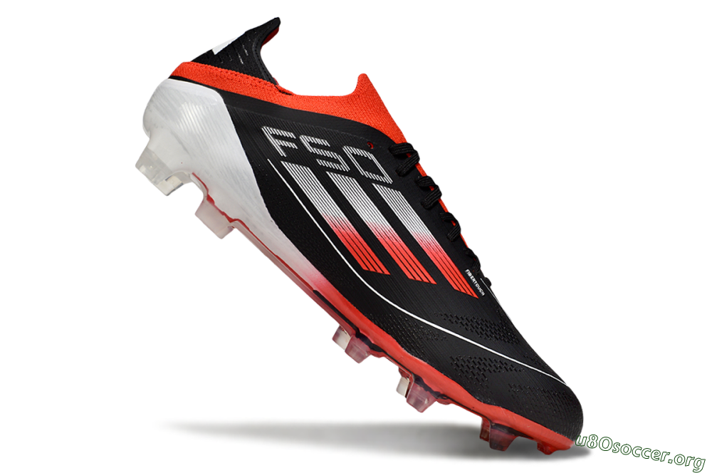 Adidas F50 Elite FG Football Boots - Black/Red/White 4