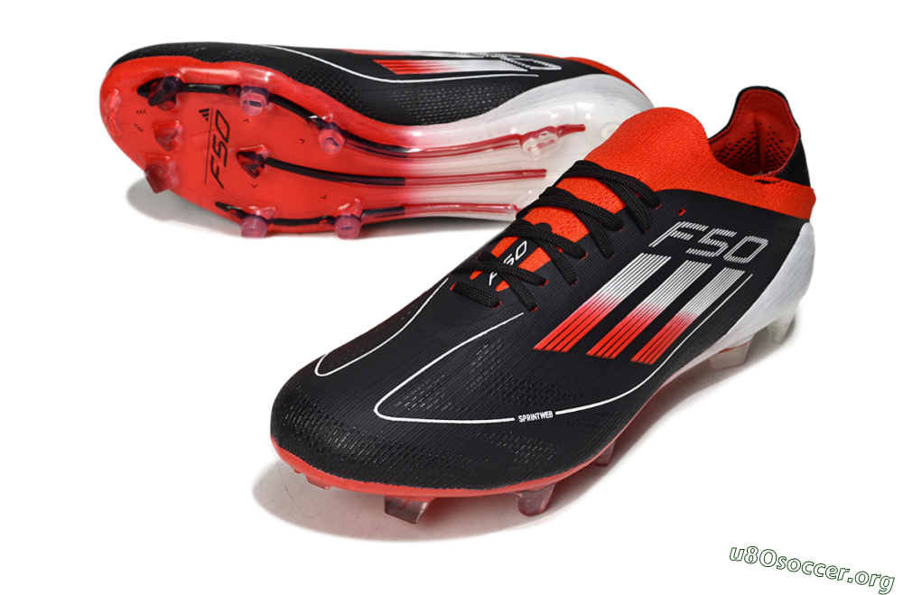 Adidas F50 Elite FG Football Boots - Black/Red/White 0