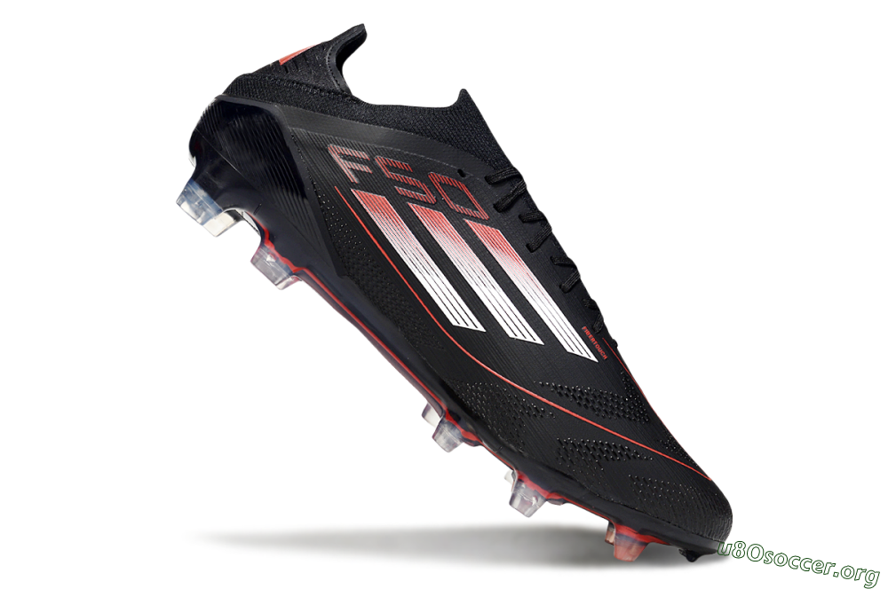 Adidas F50 Elite FG Football Boots - Black/Silver/Red 4