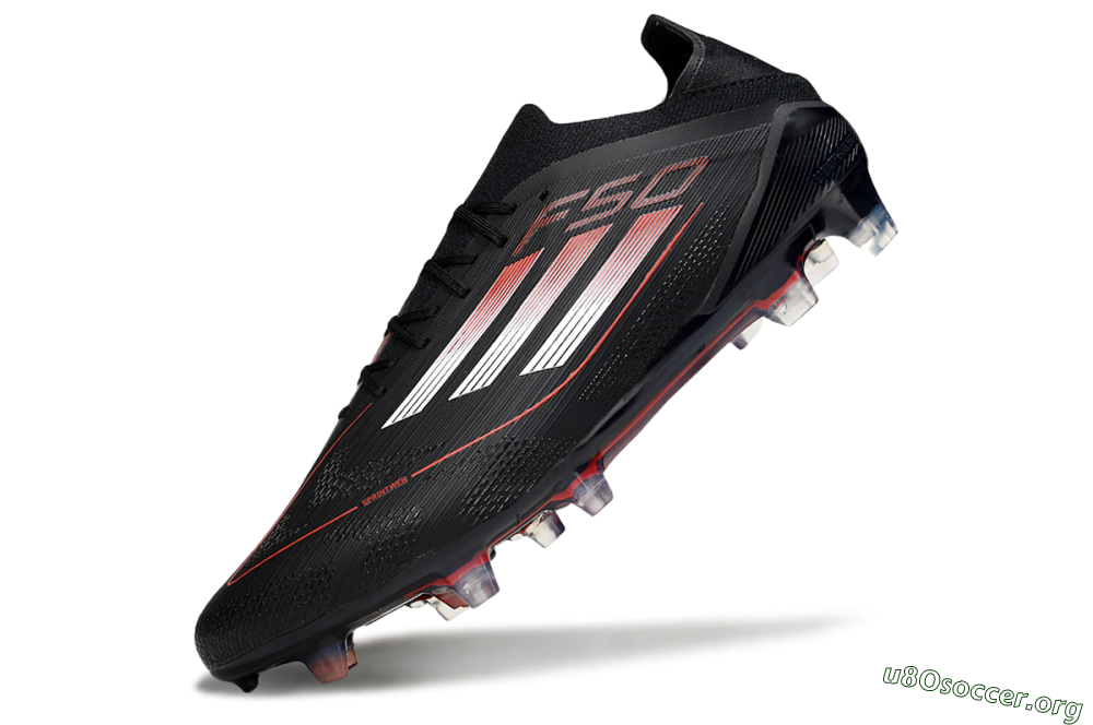 Adidas F50 Elite FG Football Boots - Black/Silver/Red 5