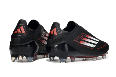 Adidas F50 Elite FG Football Boots - Black/Silver/Red