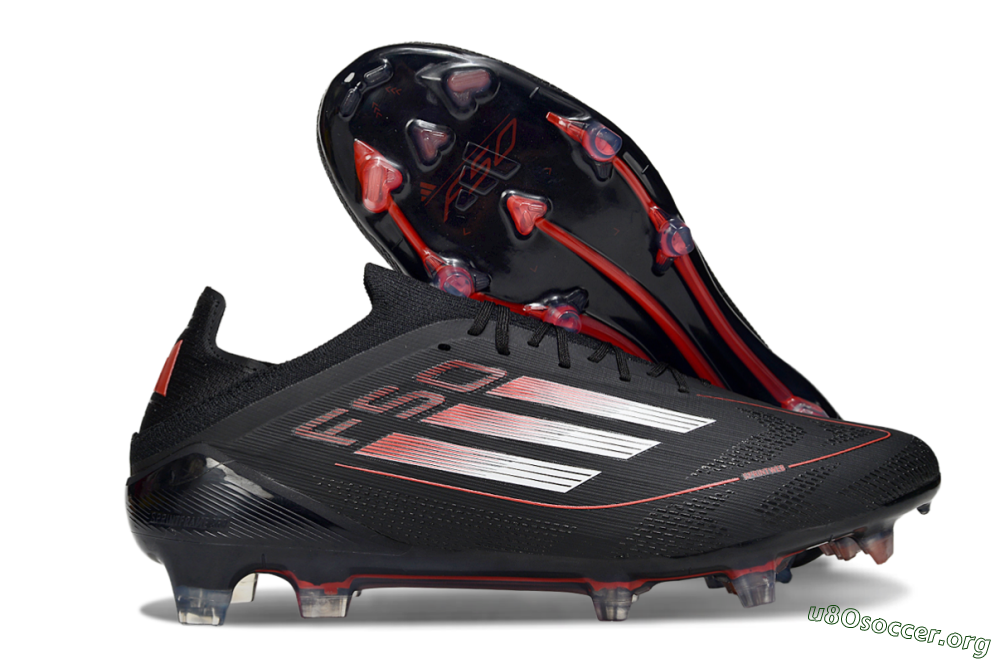 Adidas F50 Elite FG Football Boots - Black/Silver/Red 2