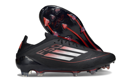 Adidas F50 Elite FG Football Boots - Black/Silver/Red