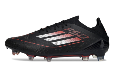 Adidas F50 Elite FG Football Boots - Black/Silver/Red
