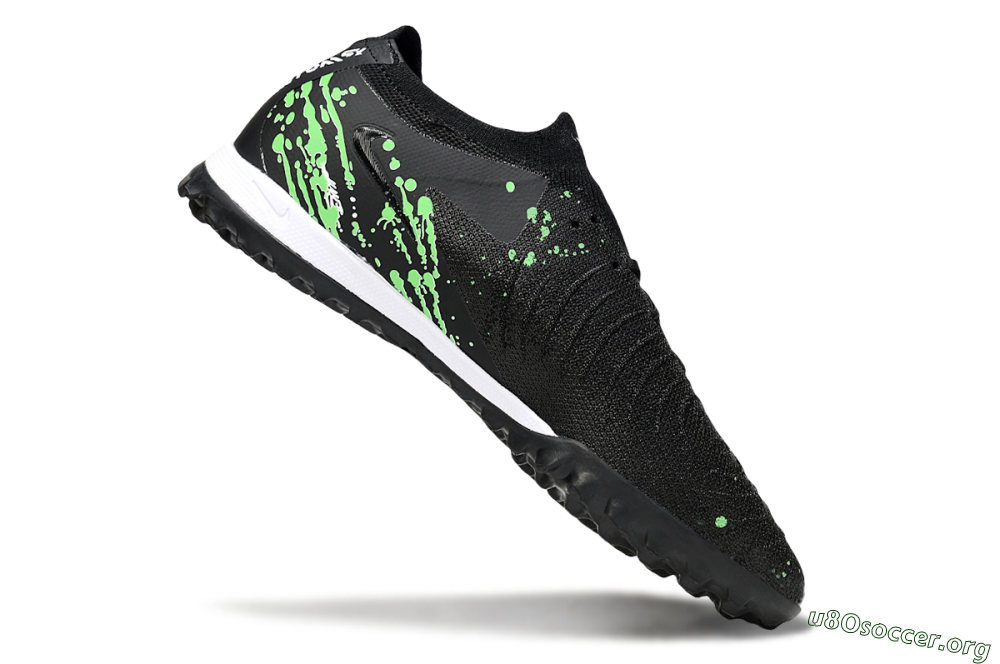 Nike Phantom GX 2 Elite TF Football Shoes - Black/Green/White 4