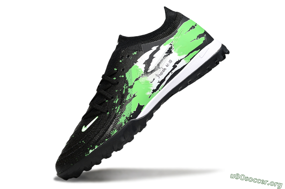 Nike Phantom GX 2 Elite TF Football Shoes - Black/Green/White 5
