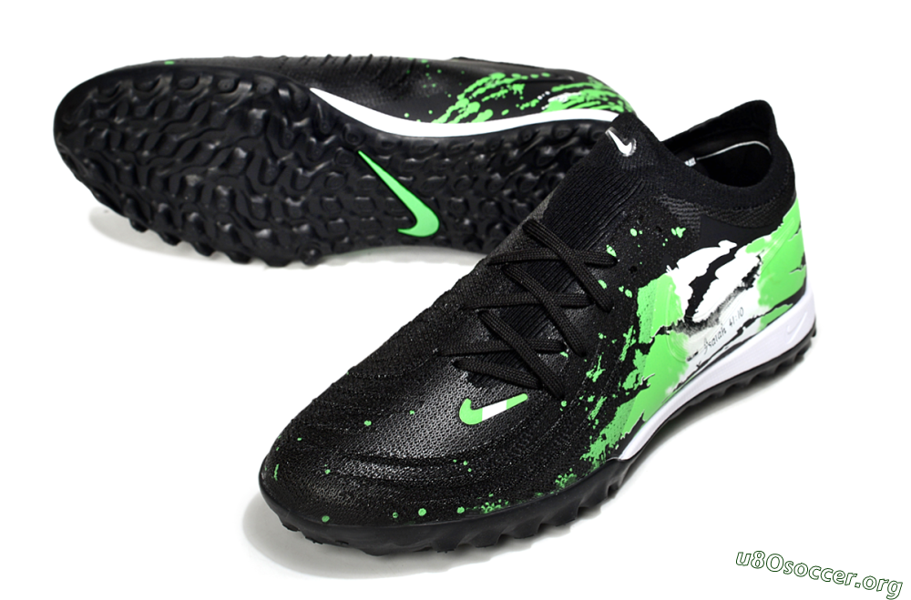 Nike Phantom GX 2 Elite TF Football Shoes - Black/Green/White 0