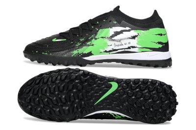 Nike Phantom GX 2 Elite TF Football Shoes - Black/Green/White