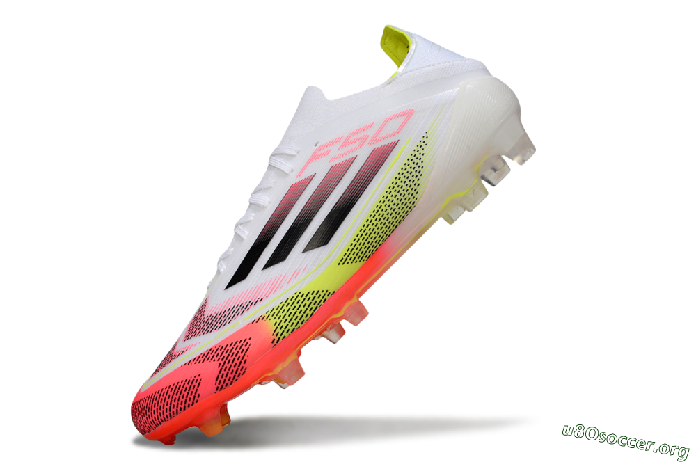 Adidas F50 Elite FG Football Boots - White/Pink/Yellow 5