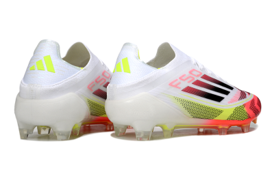 Adidas F50 Elite FG Football Boots - White/Pink/Yellow